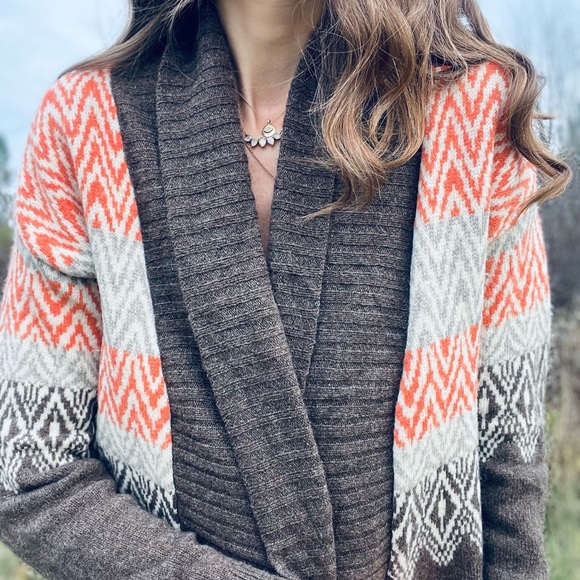 Wool Shawl Collar Cardigan - Picture 4 of 7